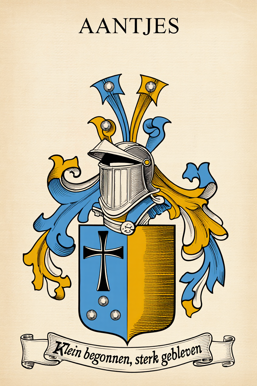 Familiewapen van de achternaam AANTJES (vergrendeld)
