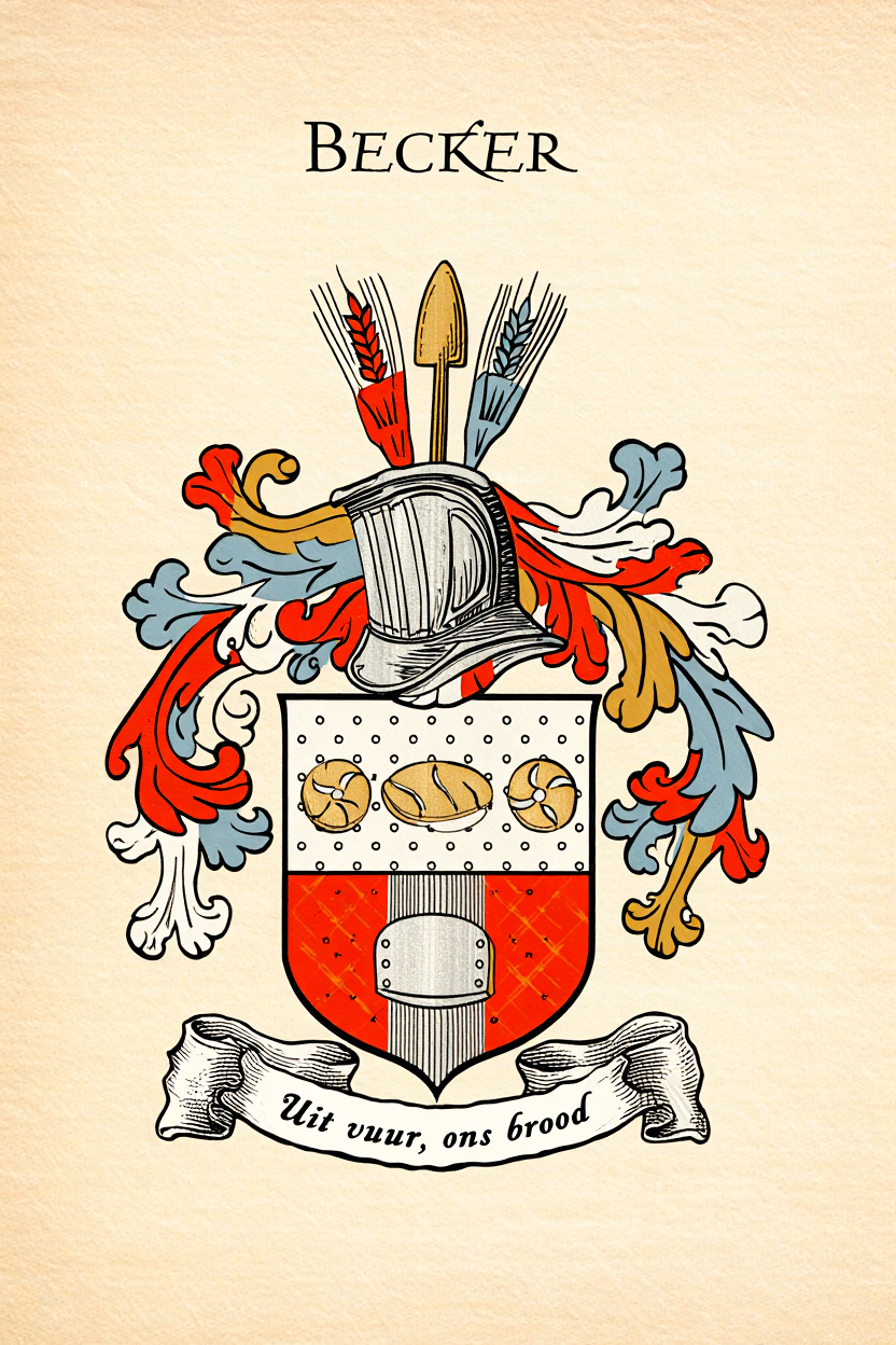 Familiewapen van de achternaam BECKER