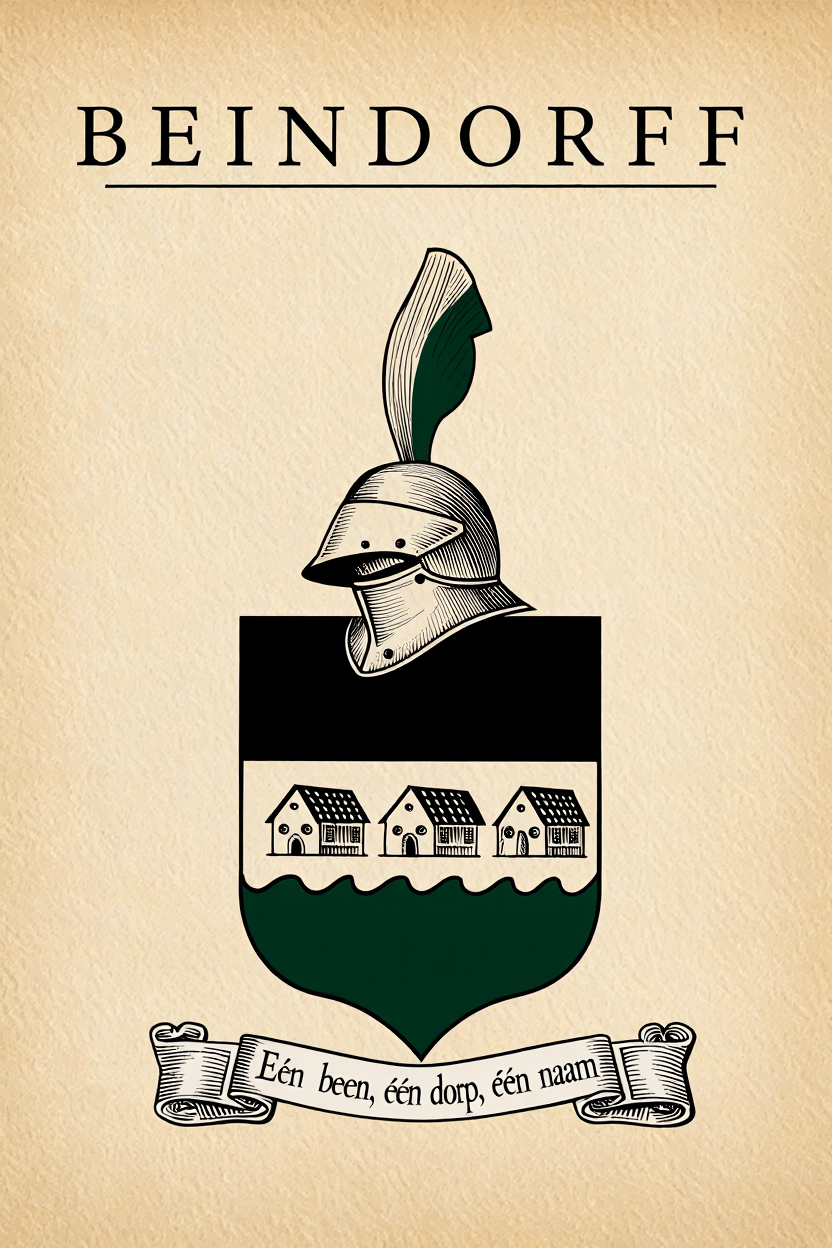 Familiewapen van de achternaam BEINDORFF (vergrendeld)