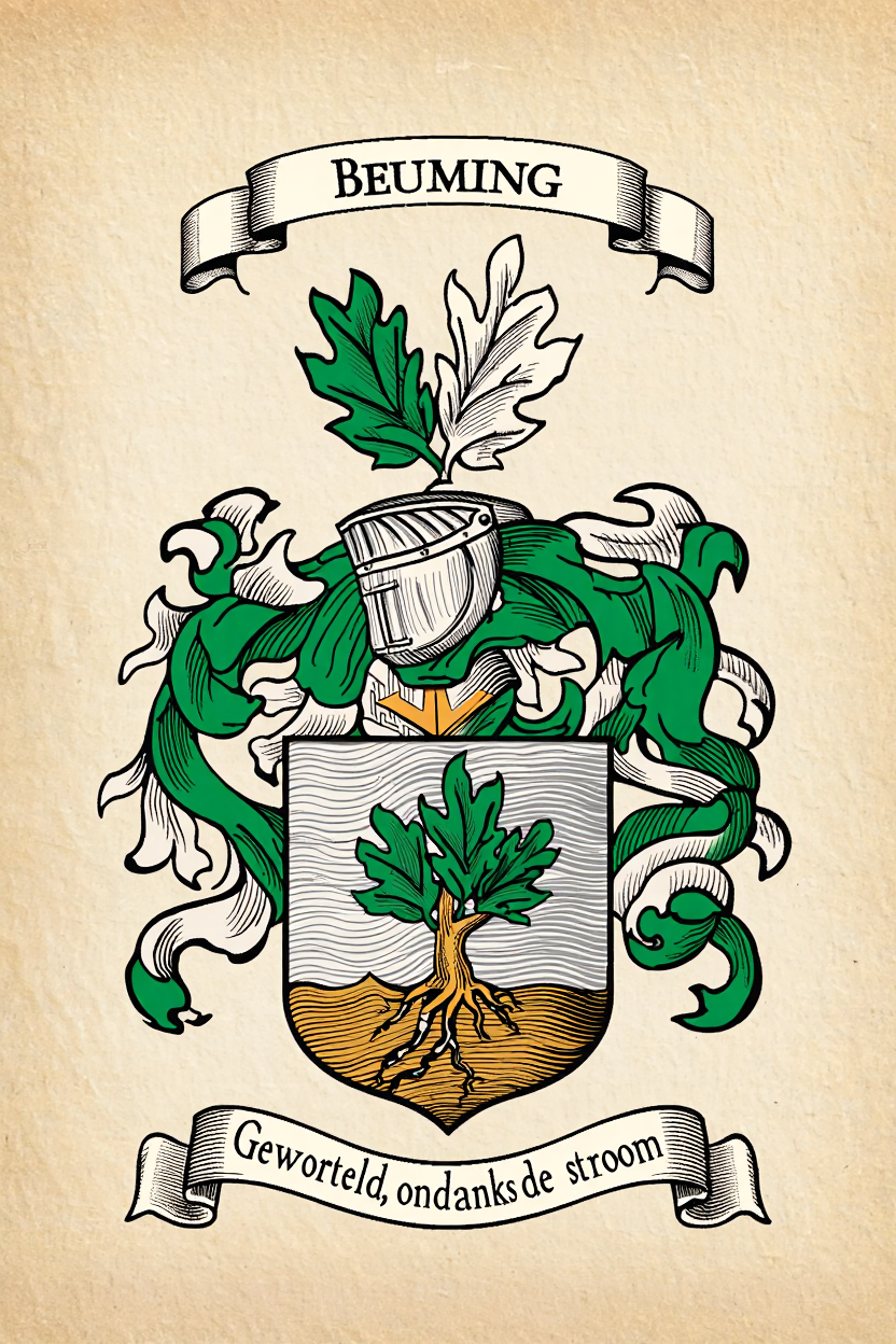 Familiewapen van de achternaam BEUMING (vergrendeld)
