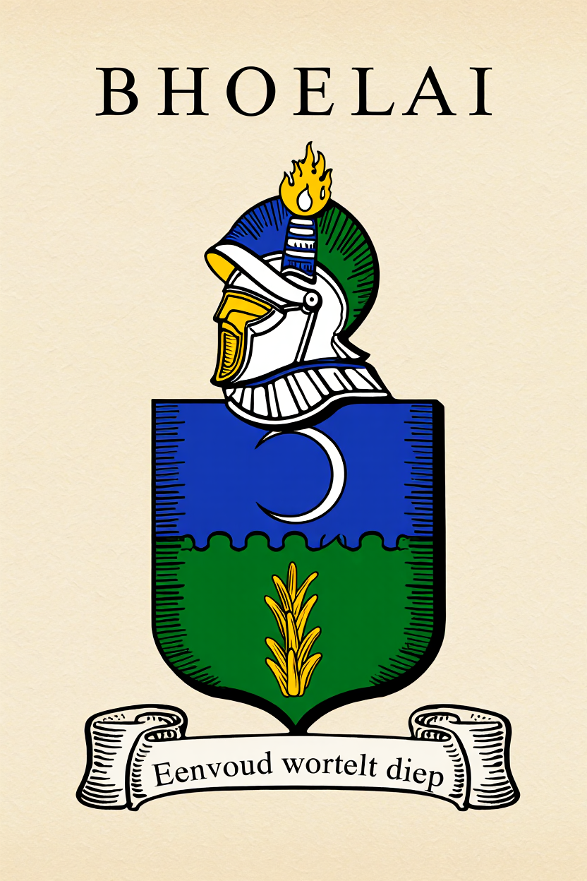 Familiewapen van de achternaam BHOELAI (vergrendeld)
