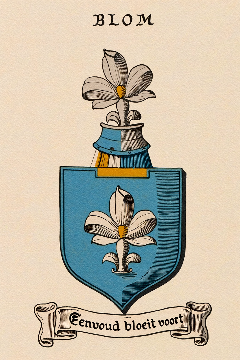 Familiewapen van de achternaam BLOM