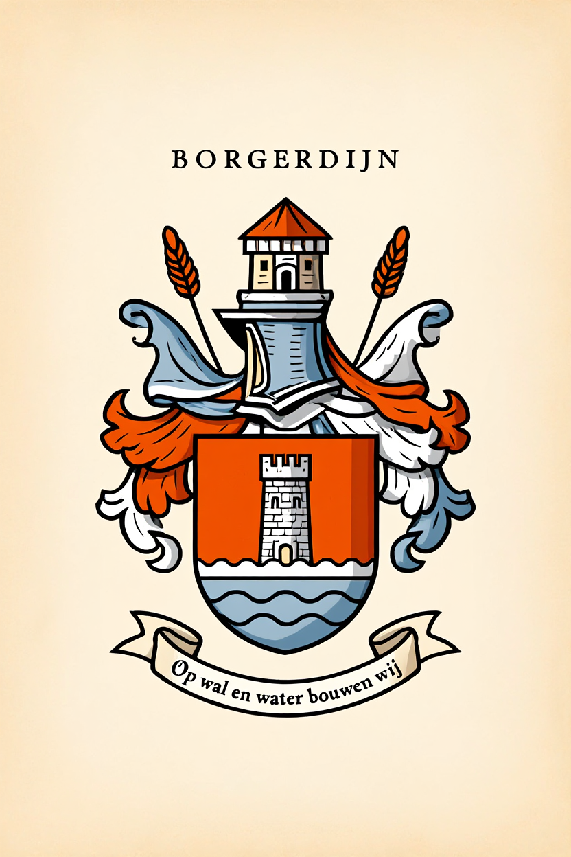 Familiewapen van de achternaam BORGERDIJN (vergrendeld)