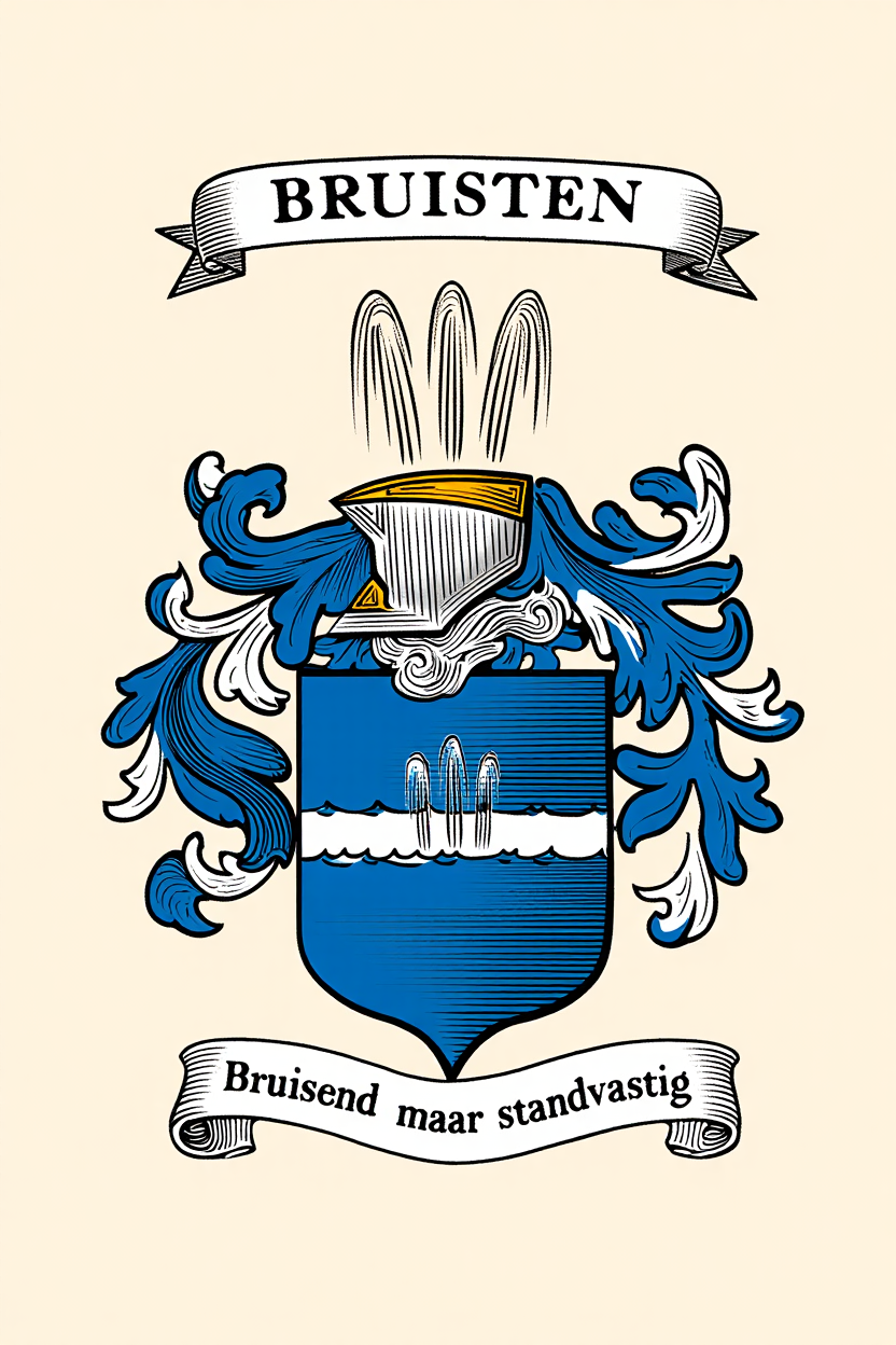 Familiewapen van de achternaam BRUISTEN (vergrendeld)