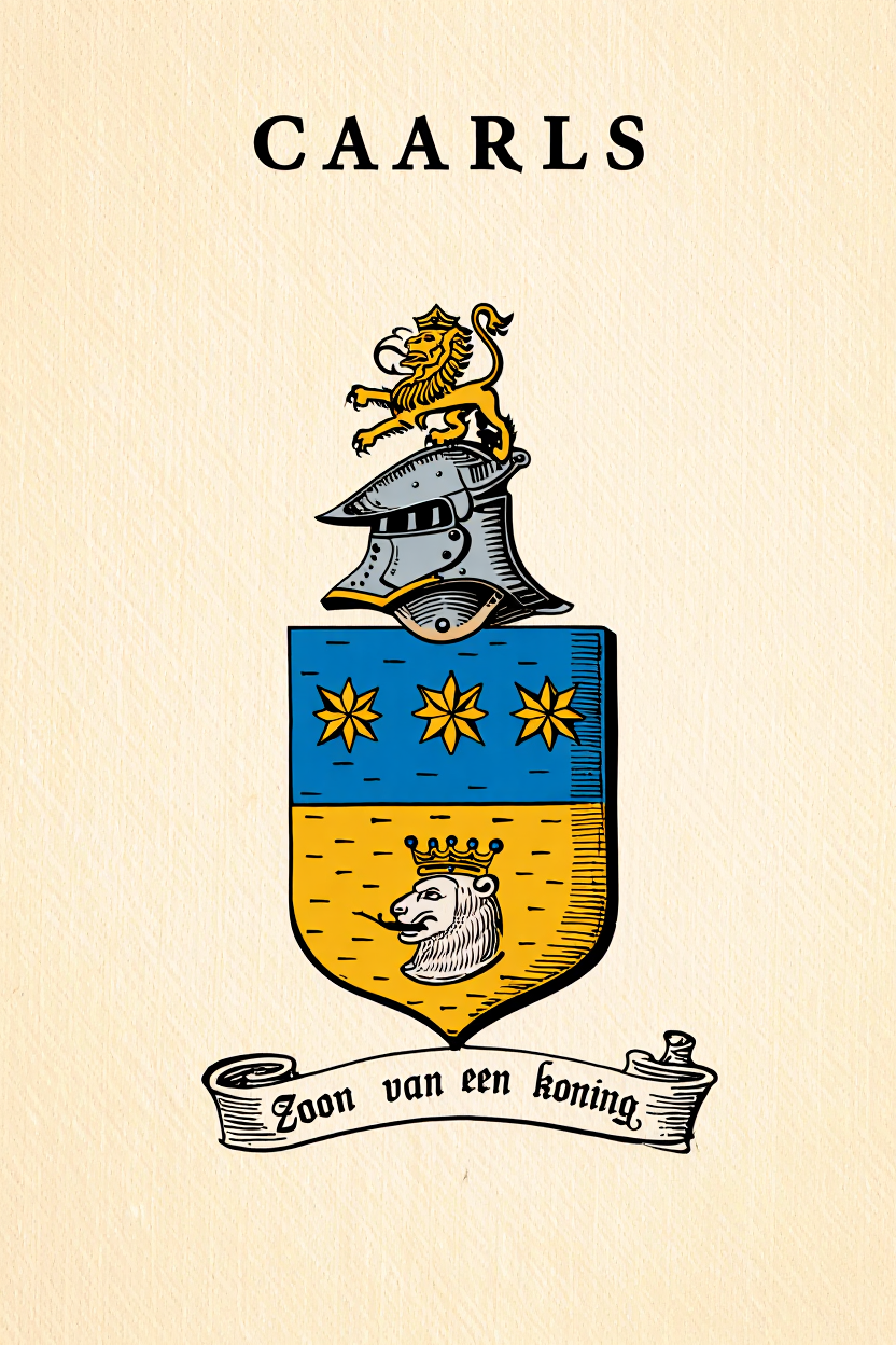 Familiewapen van de achternaam CAARLS (vergrendeld)