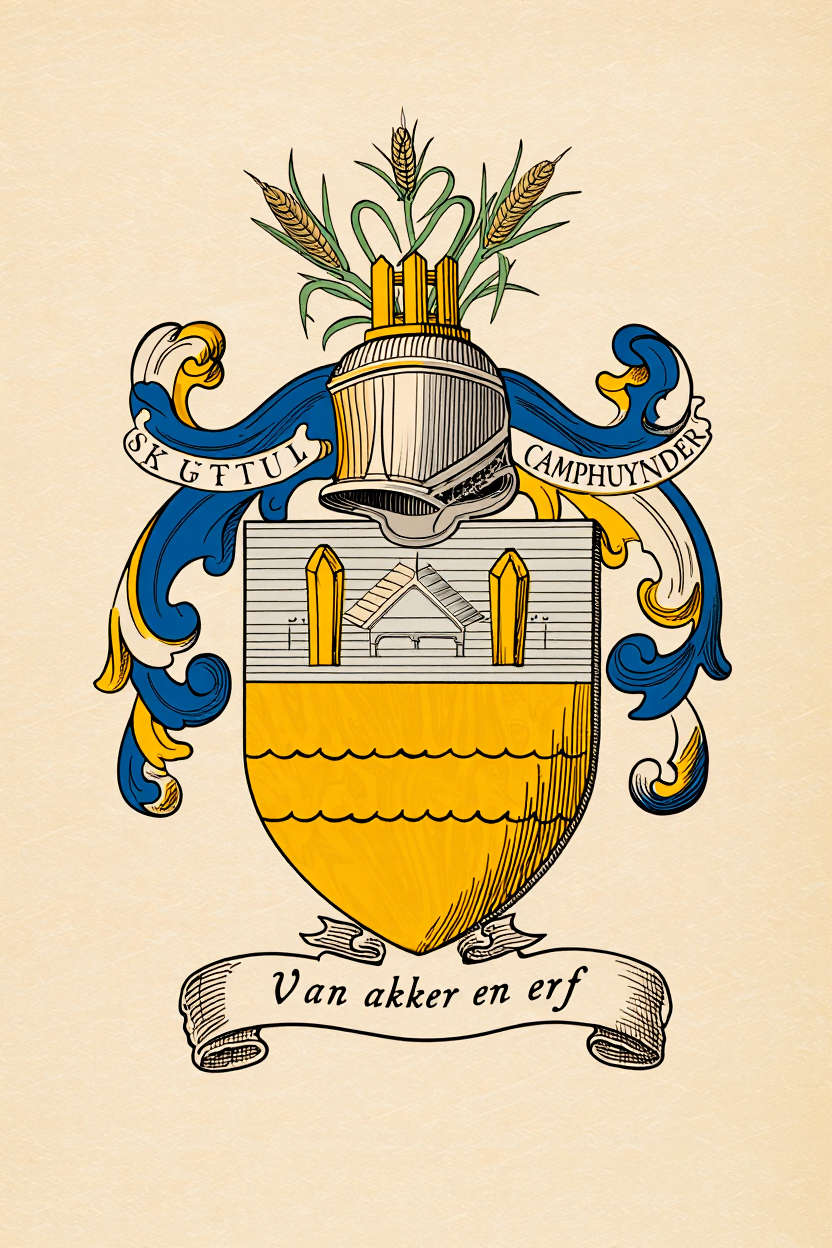 Familiewapen van de achternaam CAMPHUYNDER (vergrendeld)