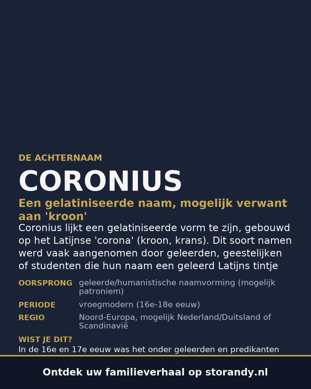 Familiewapen van de achternaam CORONIUS