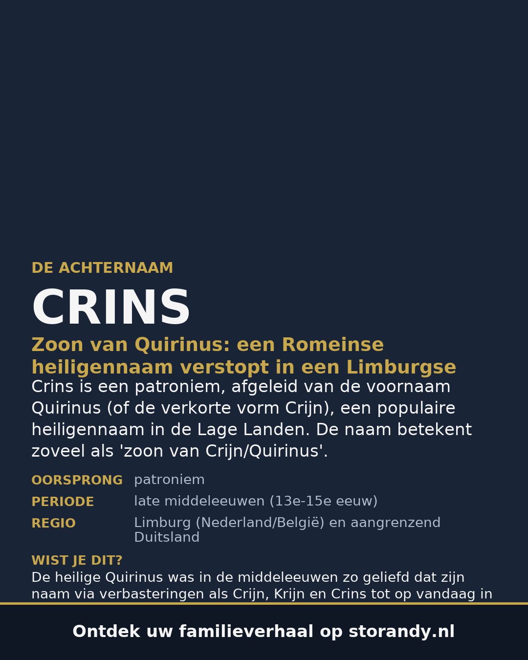 Familiewapen van de achternaam CRINS