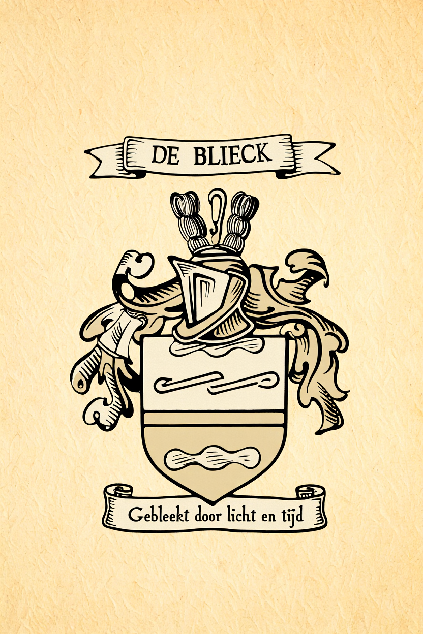 Familiewapen van de achternaam DE BLIECK (vergrendeld)