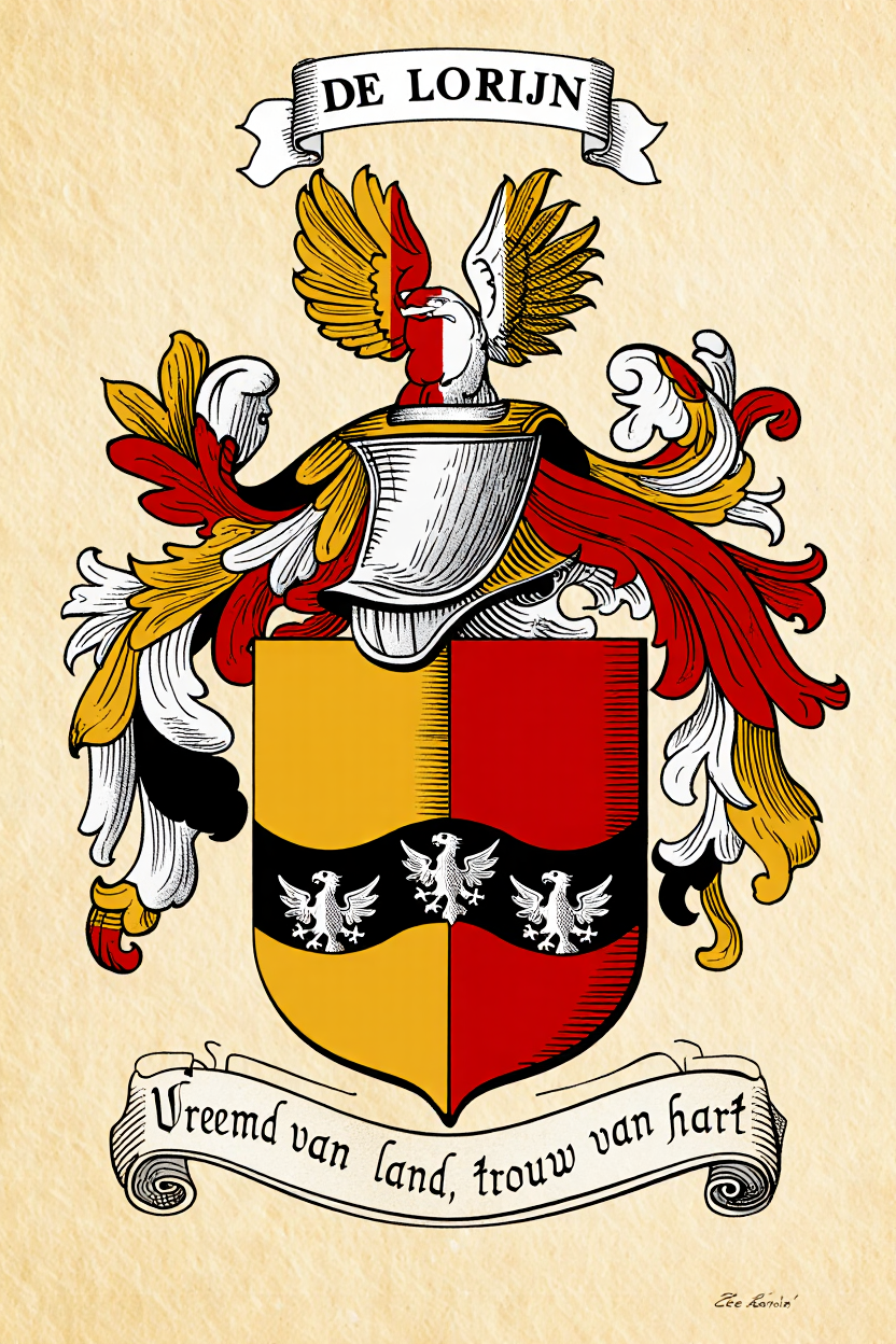 Familiewapen van de achternaam DE LORIJN