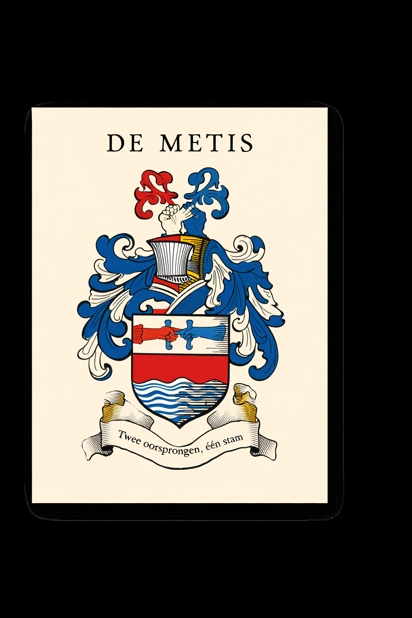 Familiewapen van de achternaam DE METIS (vergrendeld)