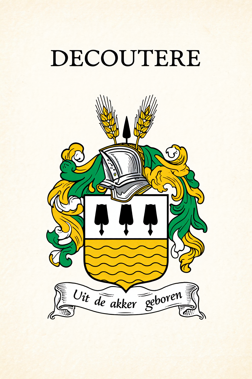Familiewapen van de achternaam DECOUTERE