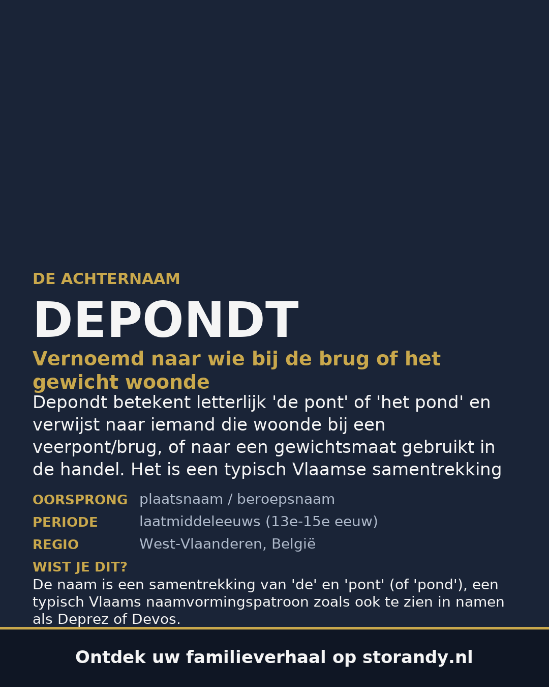 Familiewapen van de achternaam DEPONDT