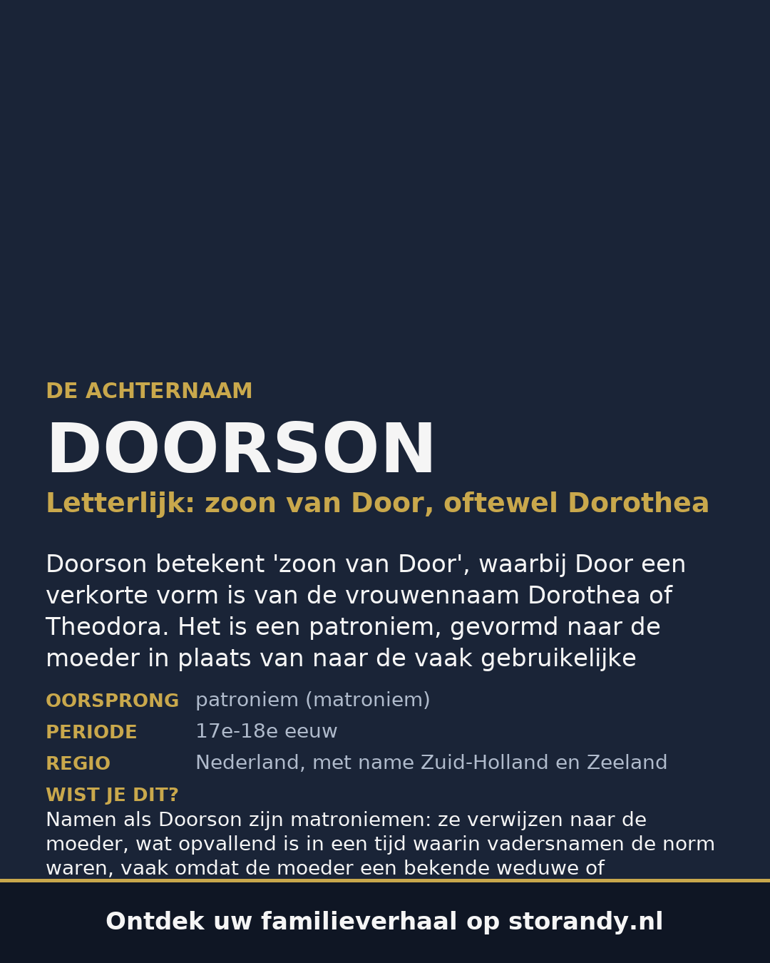 Familiewapen van de achternaam DOORSON