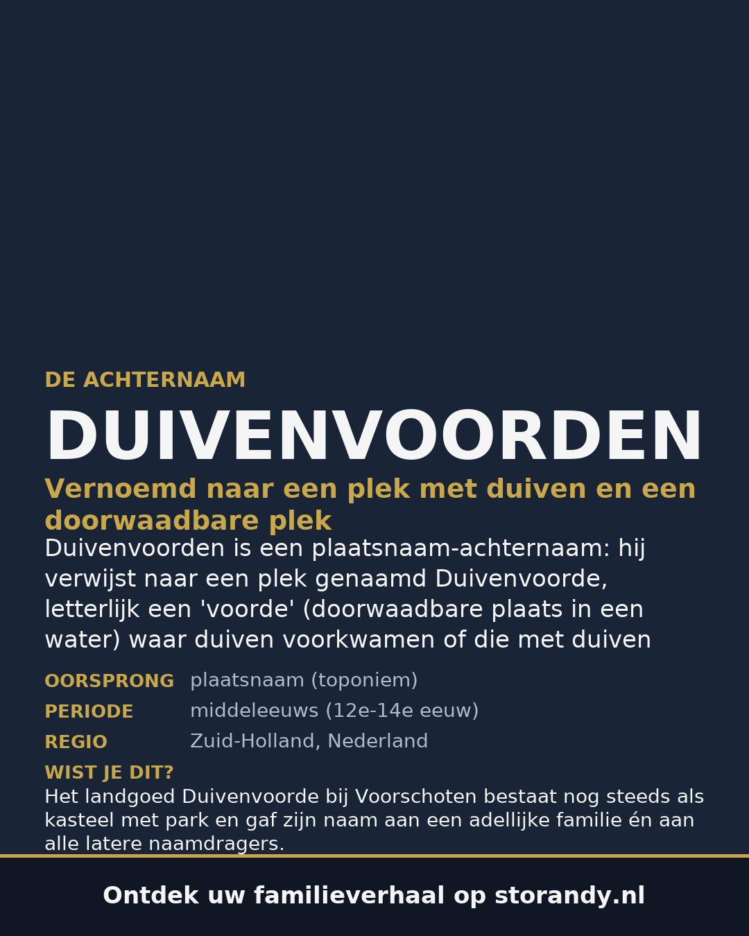 Familiewapen van de achternaam DUIVENVOORDEN