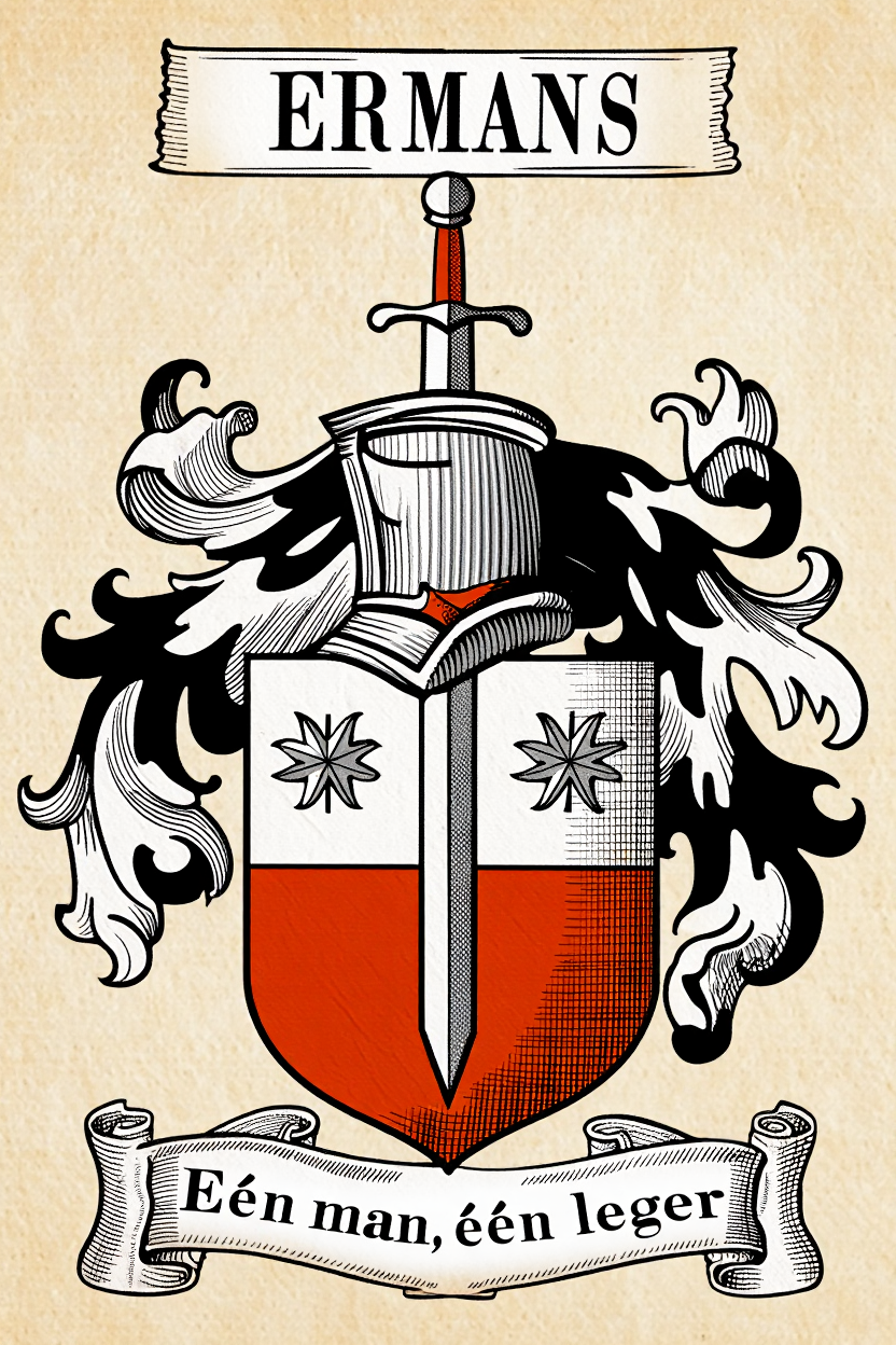 Familiewapen van de achternaam ERMANS