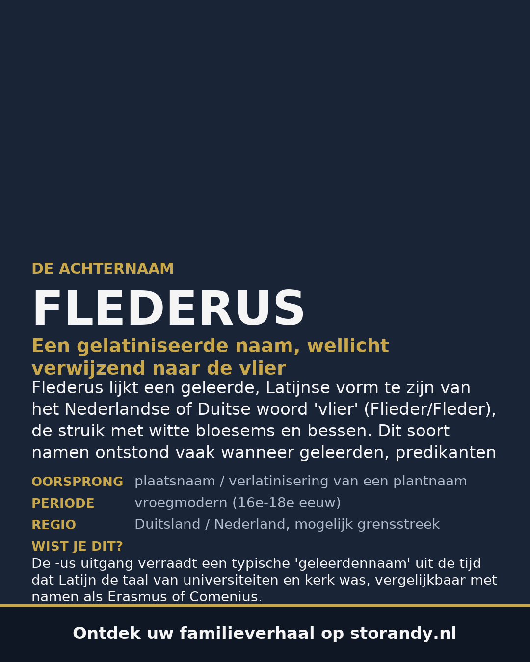 Familiewapen van de achternaam FLEDERUS
