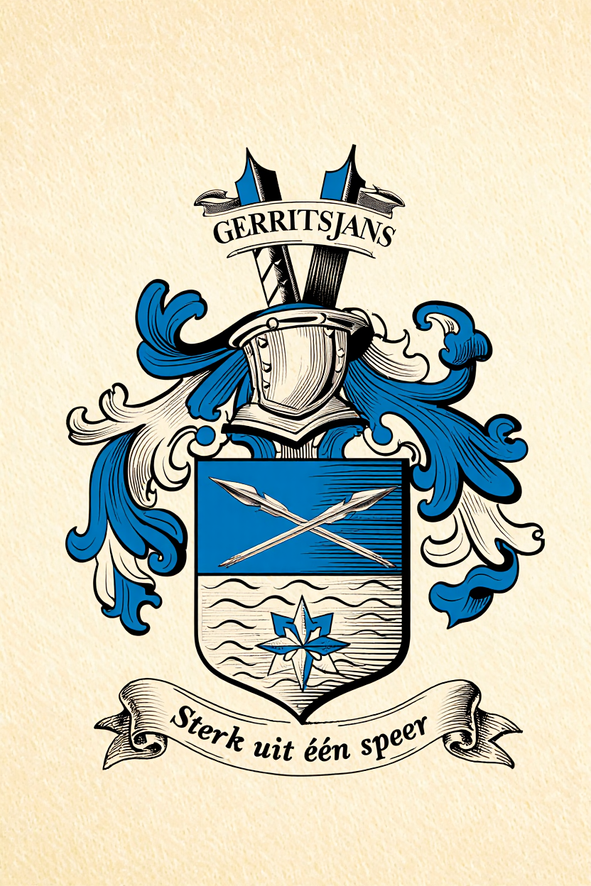 Familiewapen van de achternaam GERRITSJANS (vergrendeld)