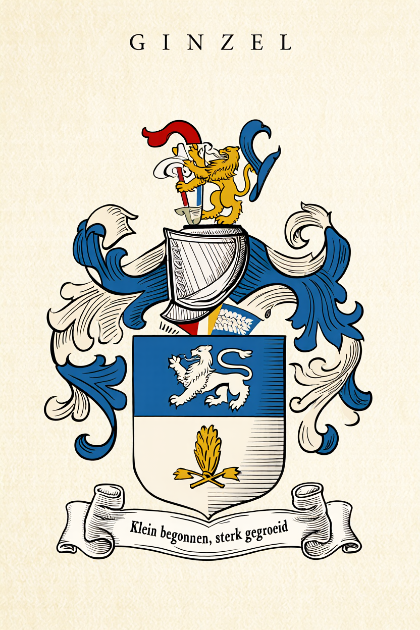 Familiewapen van de achternaam GINZEL