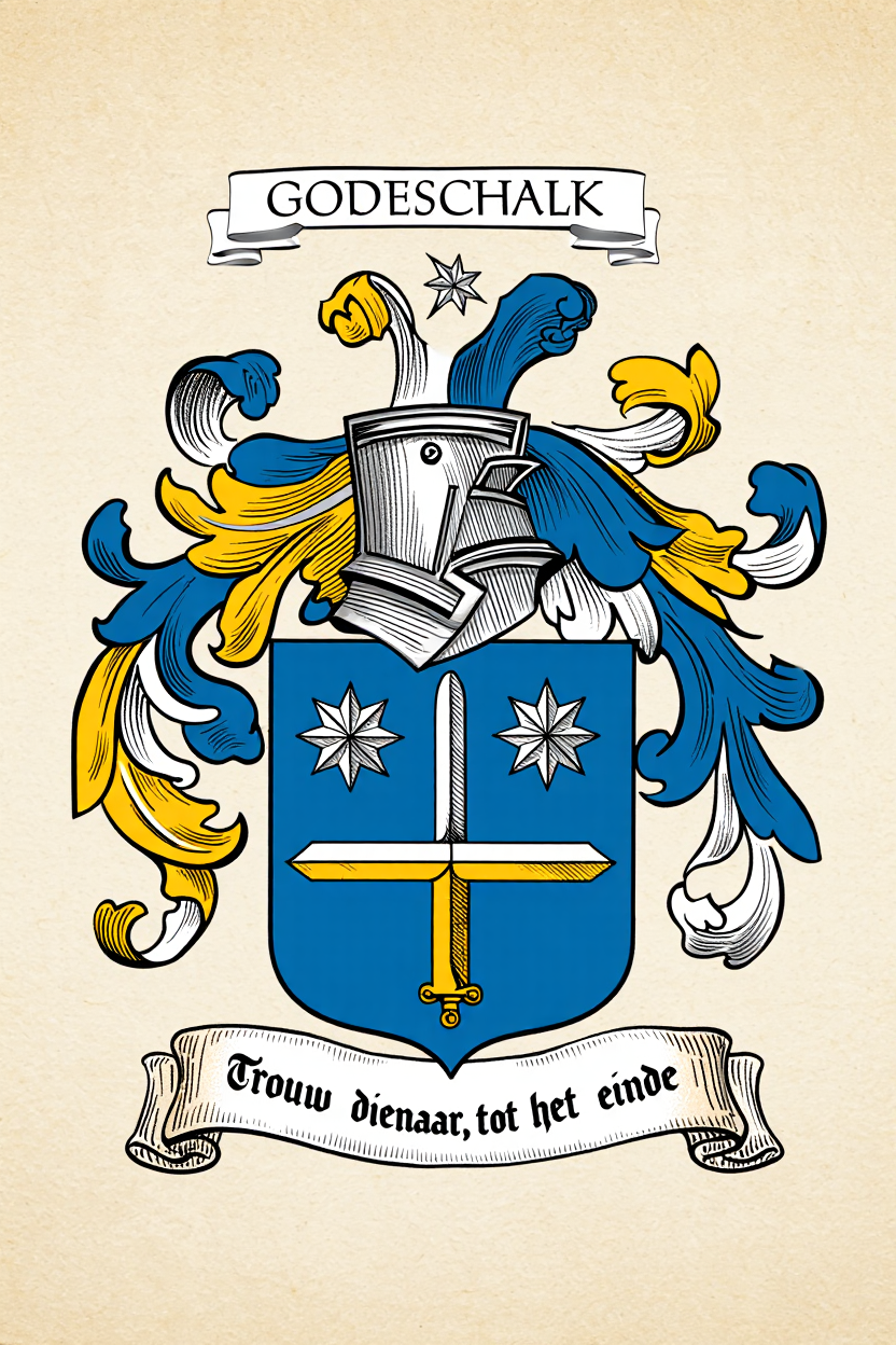 Familiewapen van de achternaam GODESCHALK (vergrendeld)