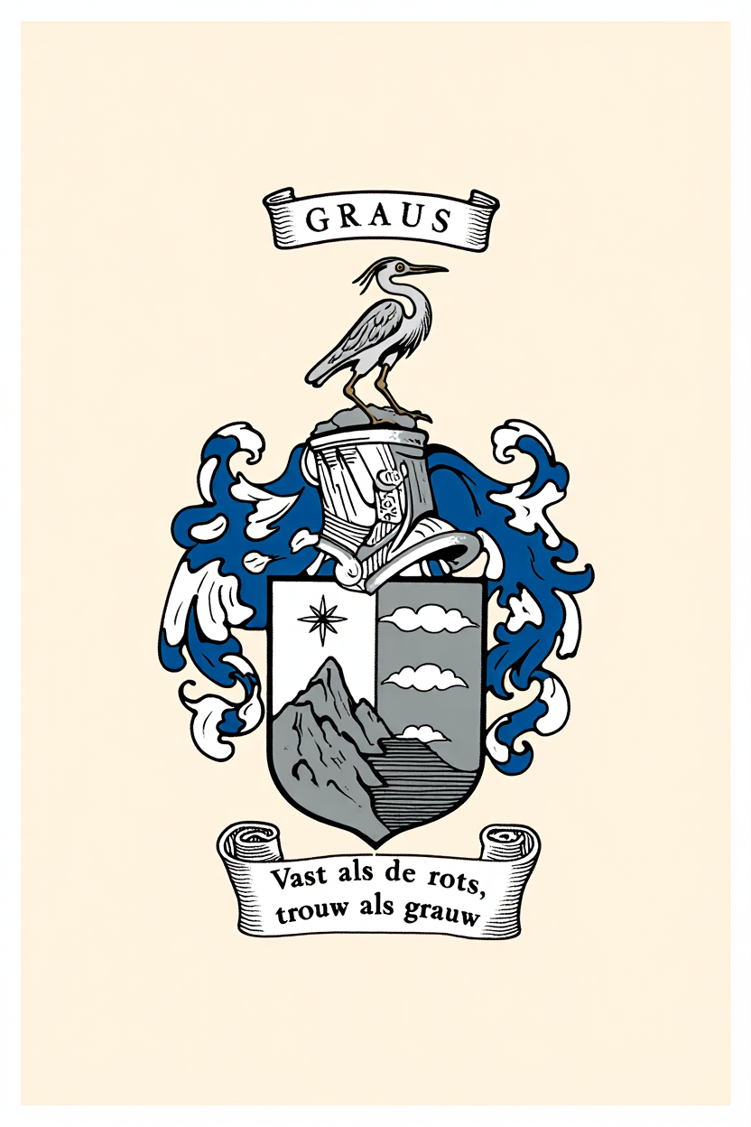 Familiewapen van de achternaam GRAUS (vergrendeld)