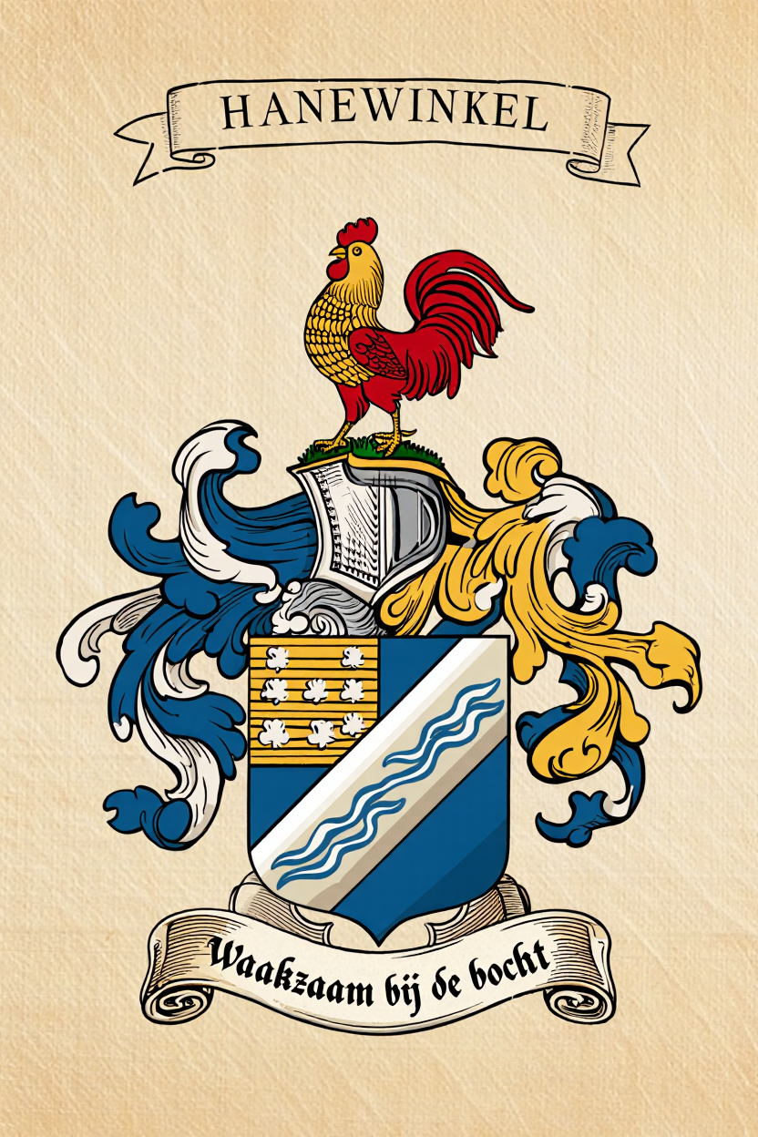 Familiewapen van de achternaam HANEWINKEL