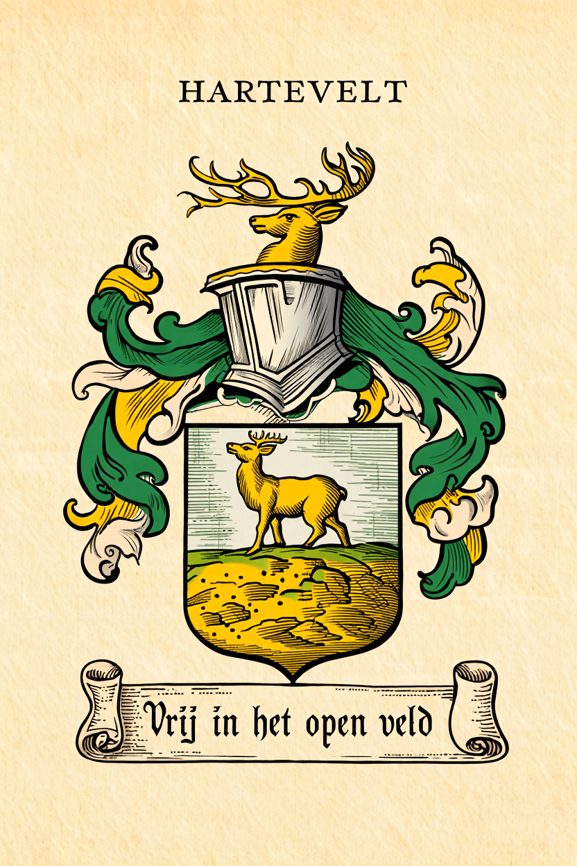 Familiewapen van de achternaam HARTEVELT