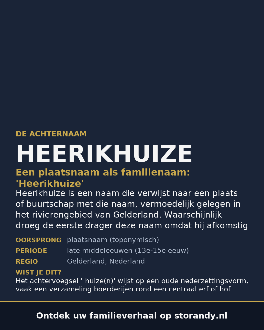 Familiewapen van de achternaam HEERIKHUIZE