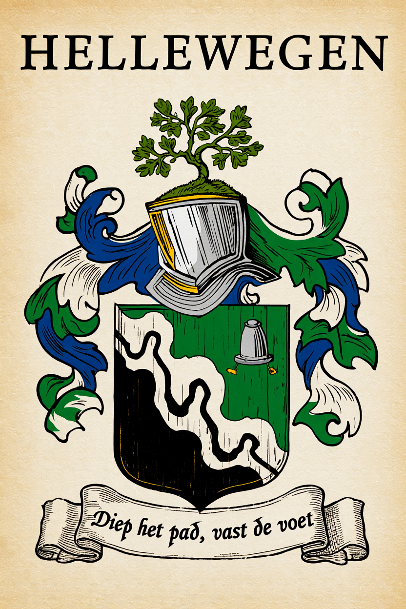 Familiewapen van de achternaam HELLEWEGEN