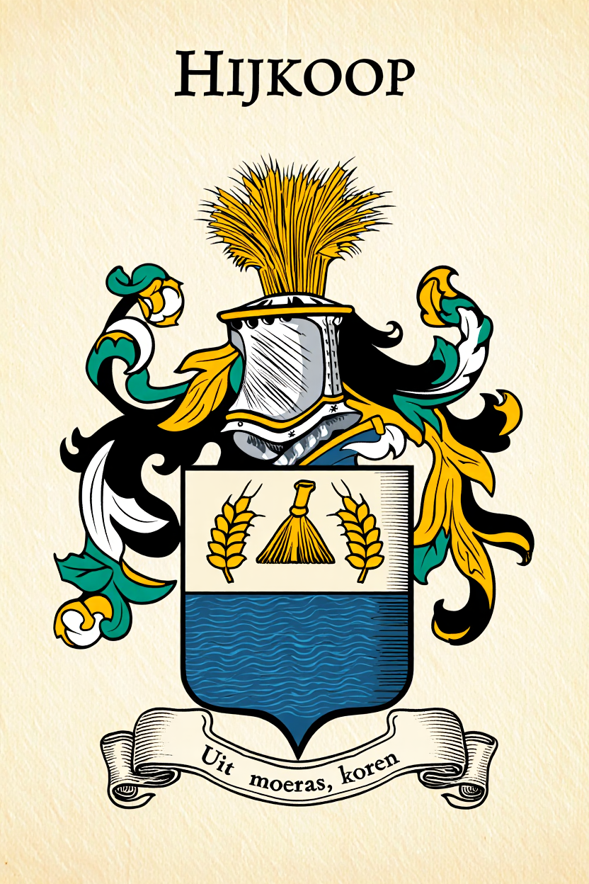 Familiewapen van de achternaam HIJKOOP