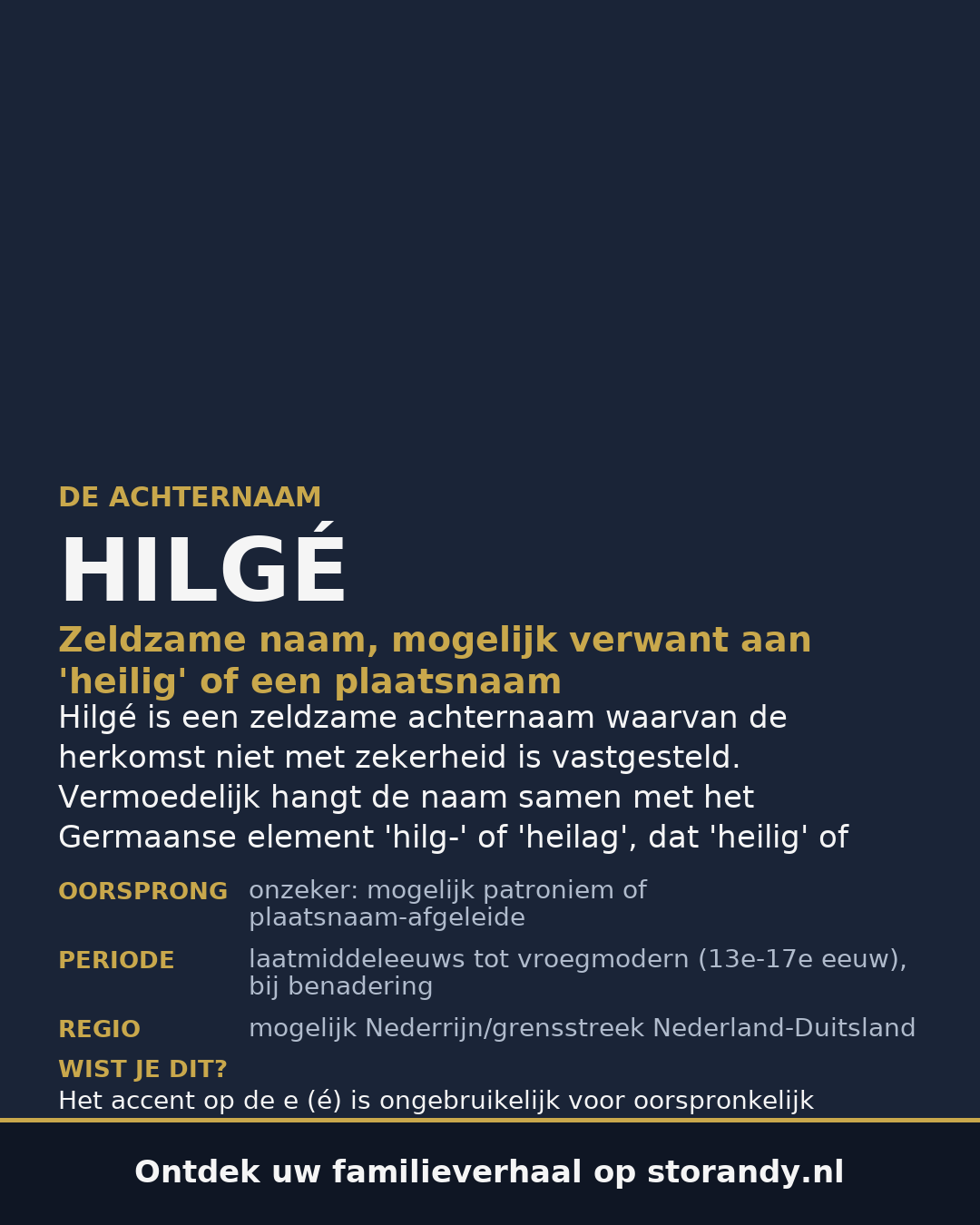 Familiewapen van de achternaam HILGÉ