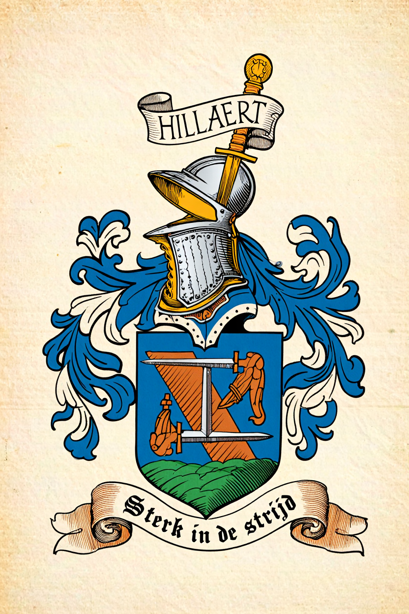 Familiewapen van de achternaam HILLAERT