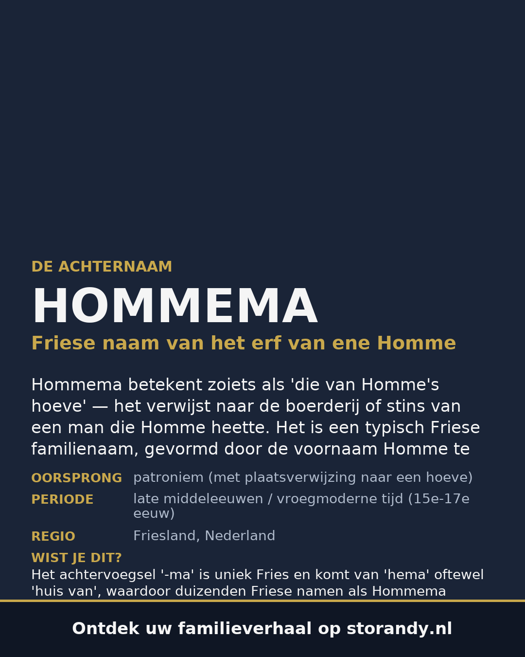 Familiewapen van de achternaam HOMMEMA