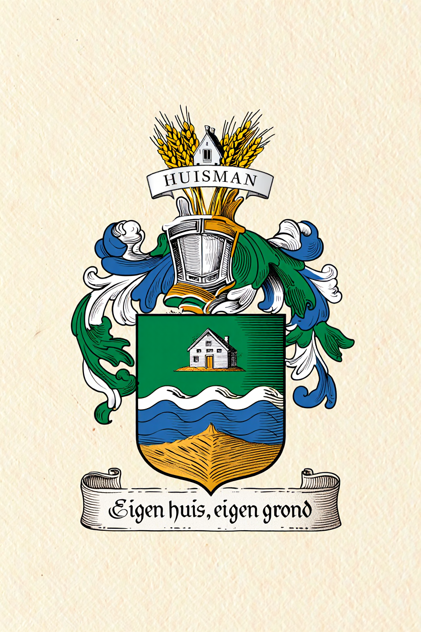 Familiewapen van de achternaam HUISMAN