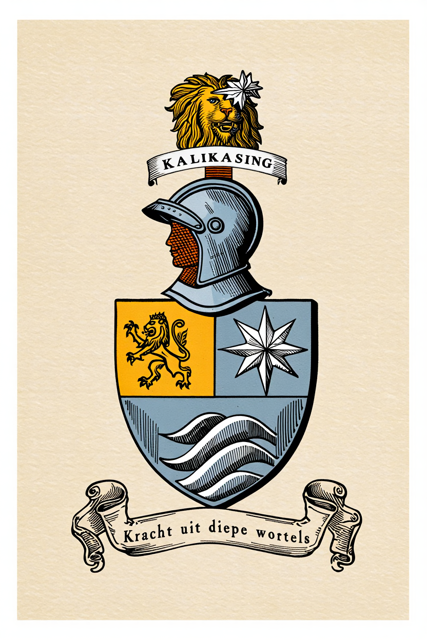 Familiewapen van de achternaam KALIKASING (vergrendeld)