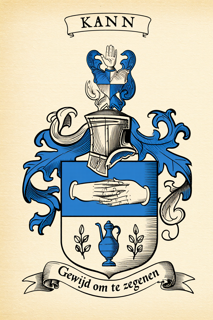 Familiewapen van de achternaam KANN (vergrendeld)