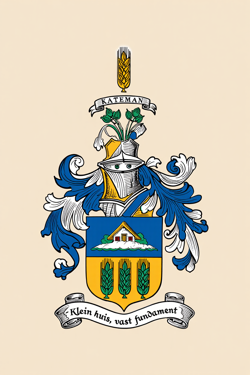 Familiewapen van de achternaam KATEMAN (vergrendeld)