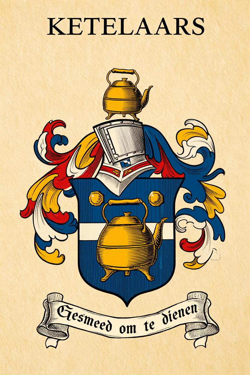 Familiewapen van de achternaam KETELAARS (vergrendeld)