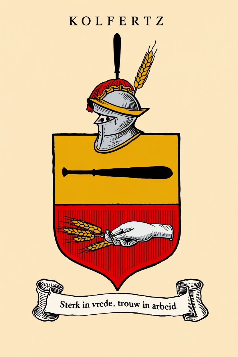 Familiewapen van de achternaam KOLFERTZ (vergrendeld)