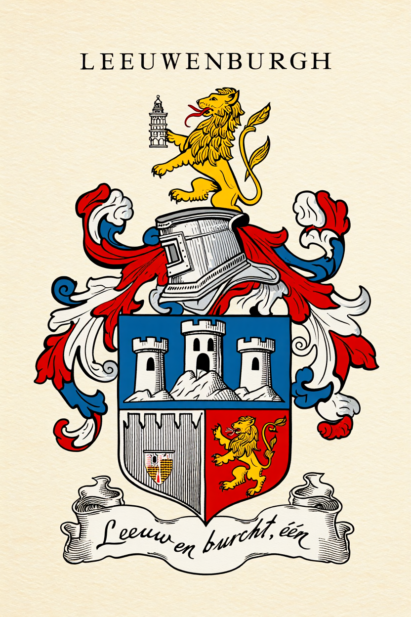Familiewapen van de achternaam LEEUWENBURGH