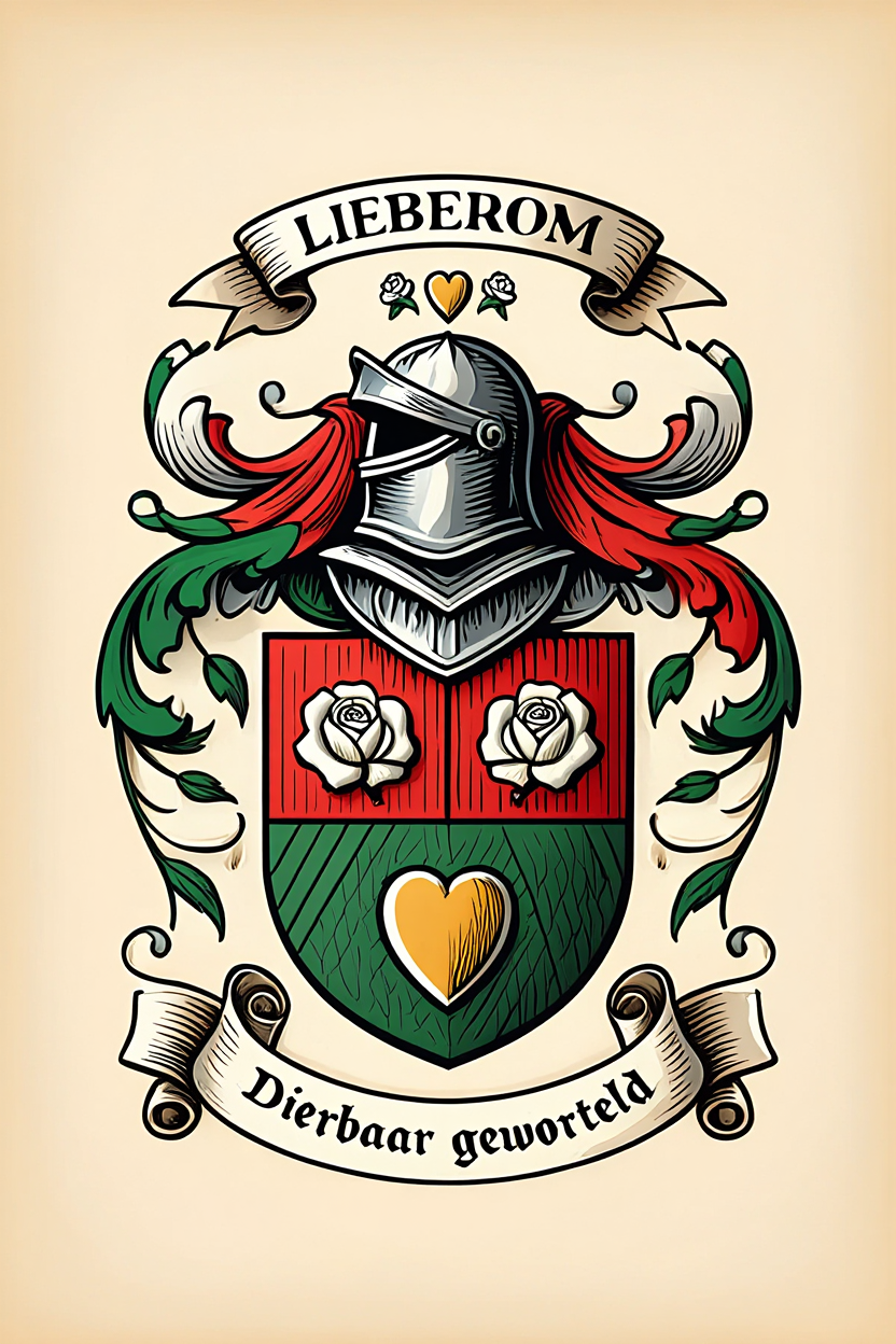 Familiewapen van de achternaam LIEBEROM (vergrendeld)