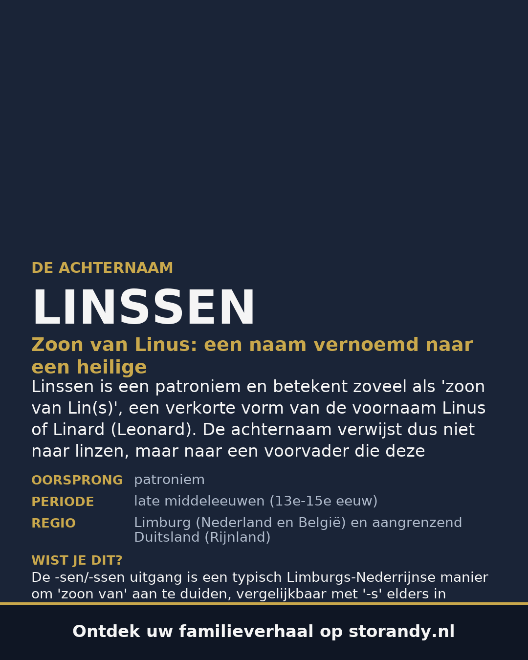 Familiewapen van de achternaam LINSSEN