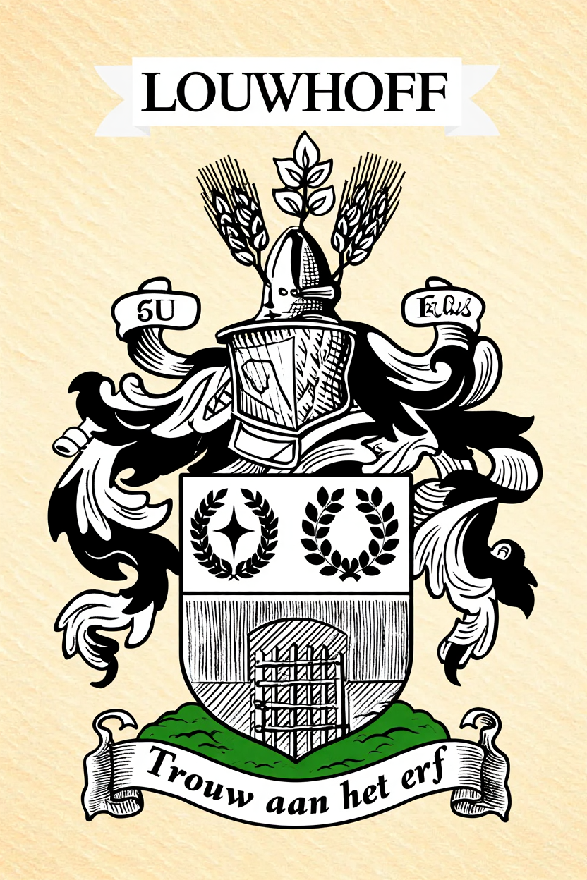 Familiewapen van de achternaam LOUWHOFF