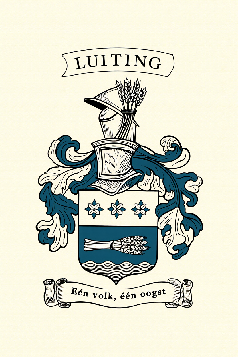 Familiewapen van de achternaam LUITING (vergrendeld)