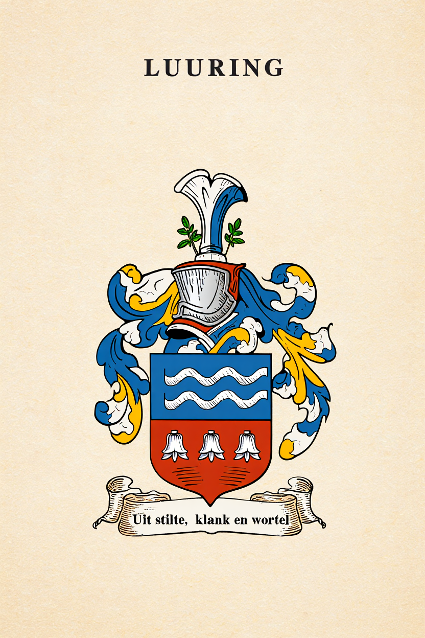 Familiewapen van de achternaam LUURING (vergrendeld)