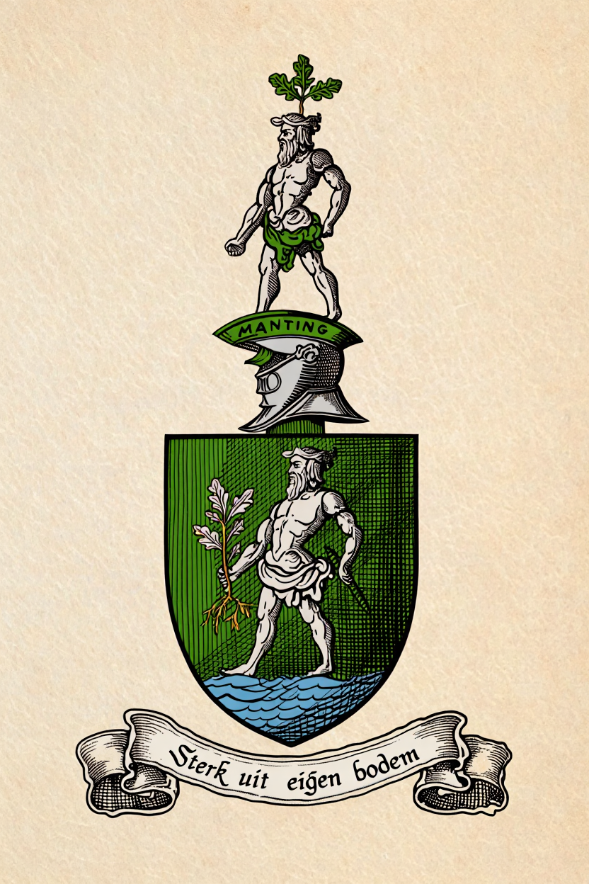 Familiewapen van de achternaam MANTING (vergrendeld)