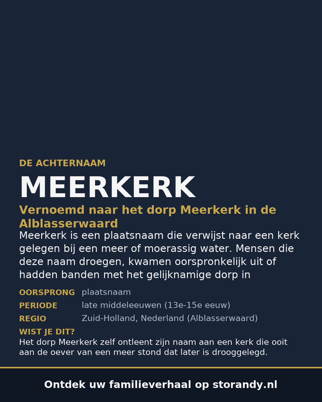 Familiewapen van de achternaam MEERKERK