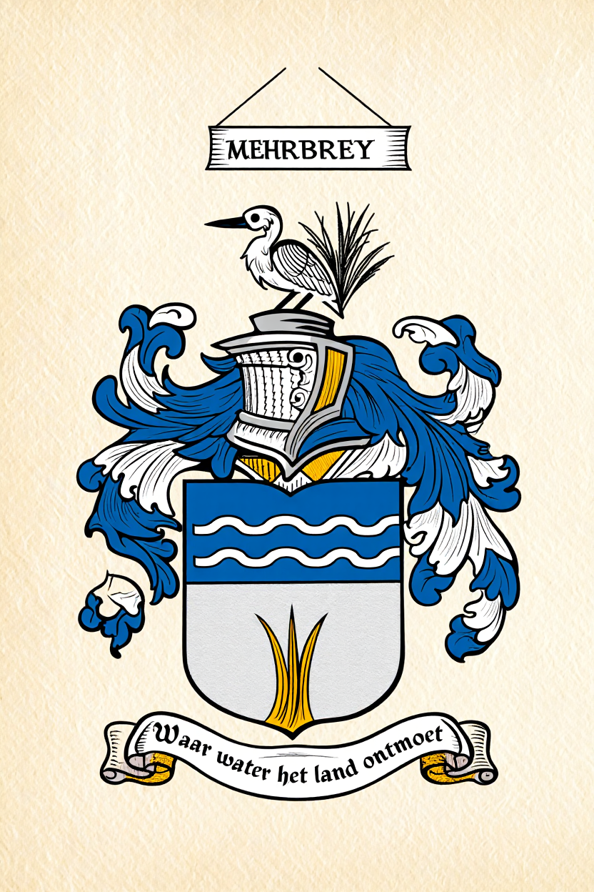 Familiewapen van de achternaam MEHRBREY (vergrendeld)
