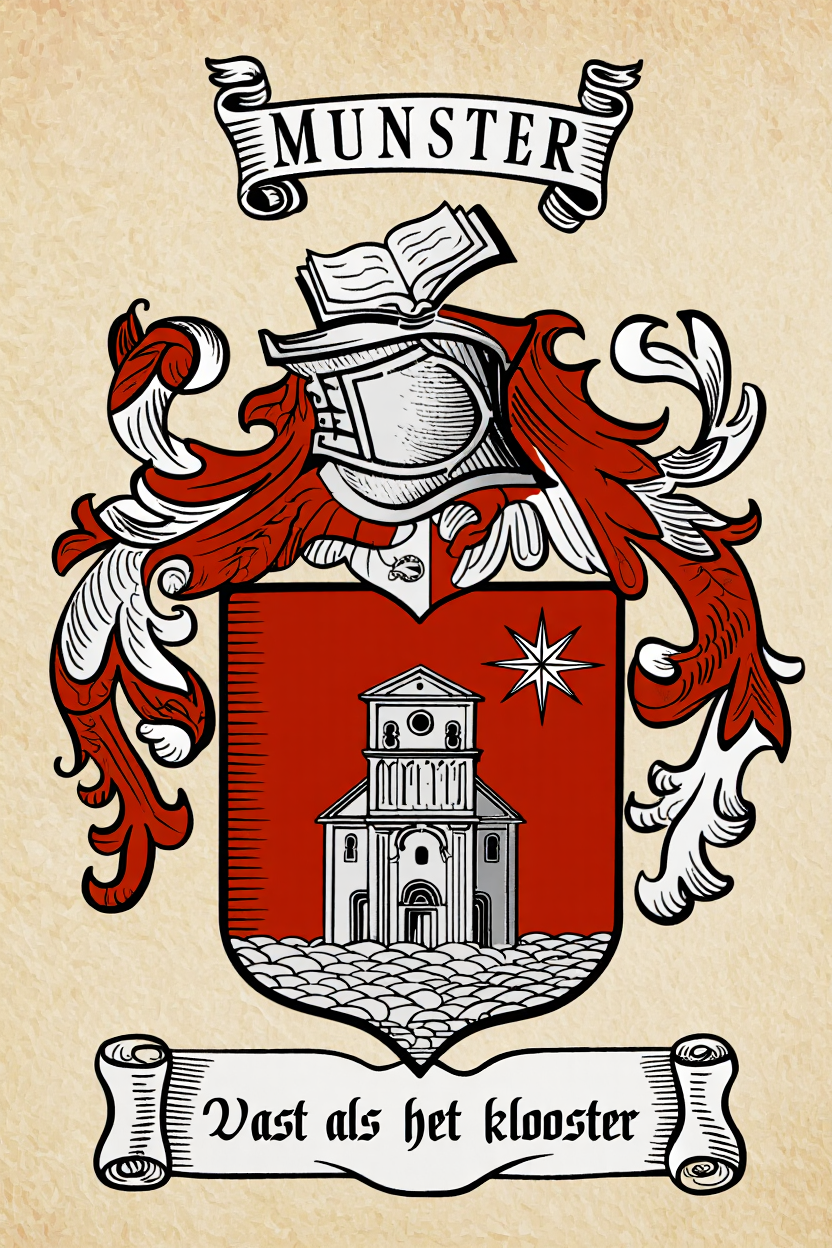 Familiewapen van de achternaam MUNSTER (vergrendeld)