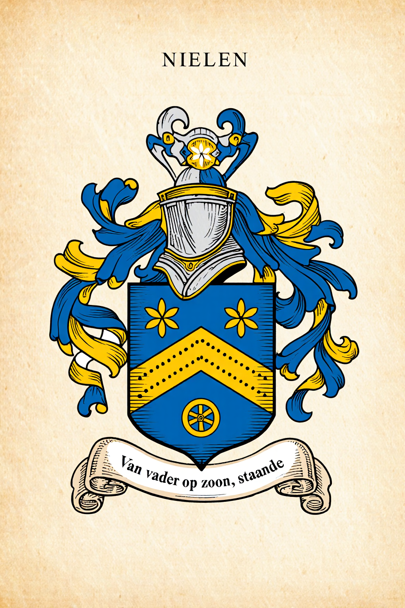 Familiewapen van de achternaam NIELEN (vergrendeld)